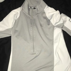 pink deep zip jacket